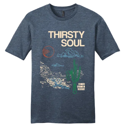 Thirsty Soul Navy Shirt