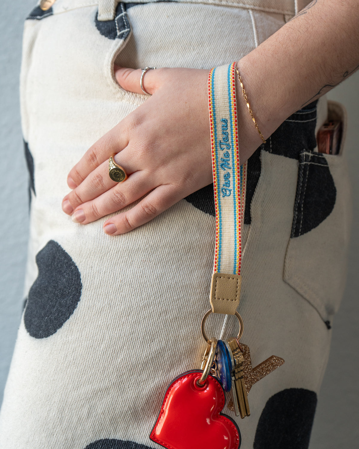 Give Me Jesus Embroidered Keychain