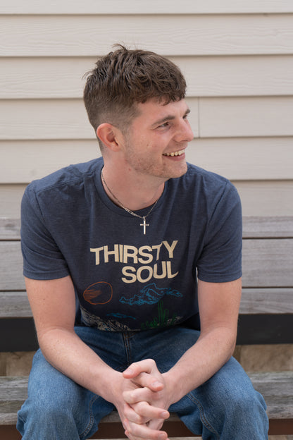 Thirsty Soul Navy Shirt