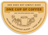 River Morning Show Sticker - Josh